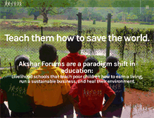 Tablet Screenshot of aksharfoundation.org